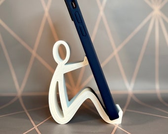 Stickman Phone Stand: 3D Printed PLA Desk Accessory