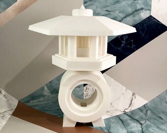 Lampada LED a forma di pagoda giapponese stampata in 3D: arredamento moderno per la casa