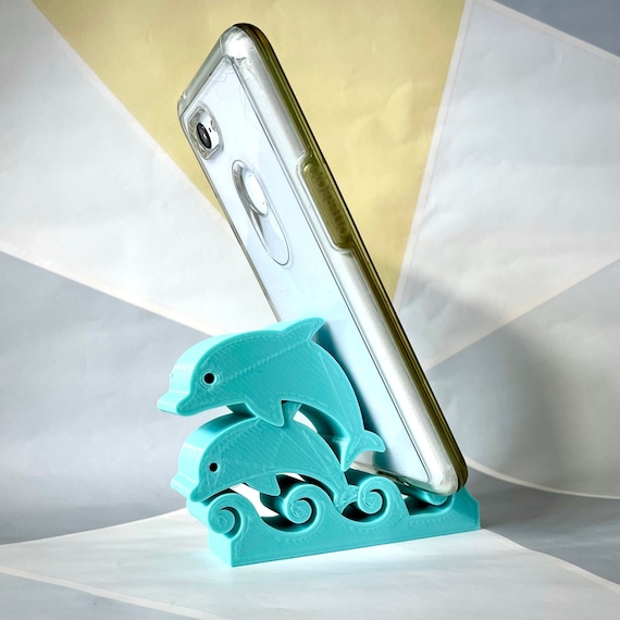 3D Printed Dolphin Phone Stand: Desk Organizer - Etsy