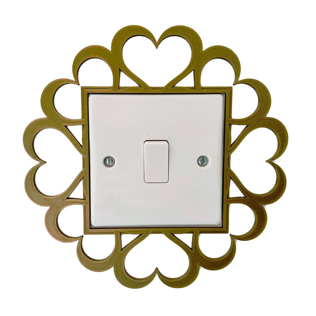 3D Printed Heart Light Switch Surround: Bedroom Nursery Decor - Etsy