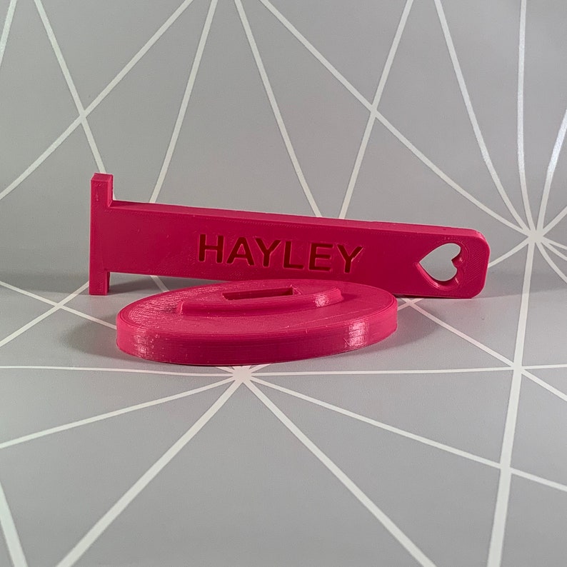 Scrunchie Holder Personalised Personalized 3D Printed Stocking Single Pole Hair Band Hair Accessories Gifts for Girls Christmas