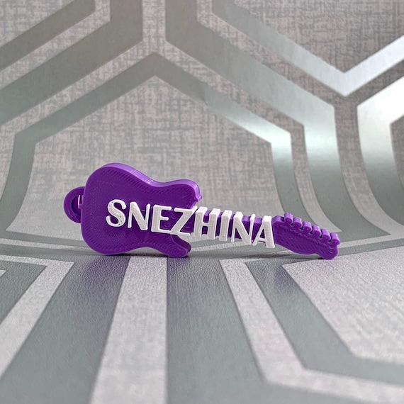 Guitar keychain with name sale
