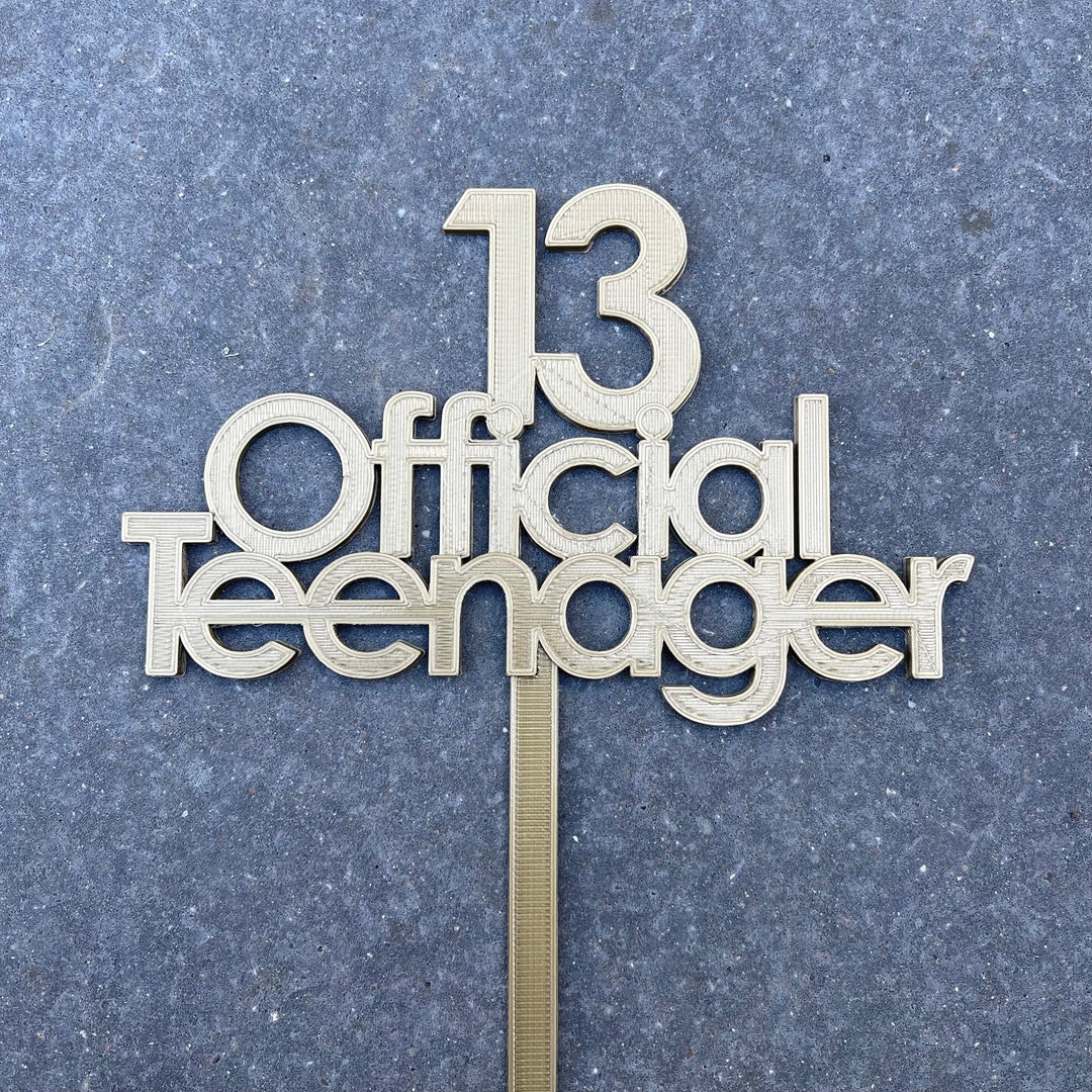 13 Official Teenager Cake Topper - Birthday Cake Topper - Party ...