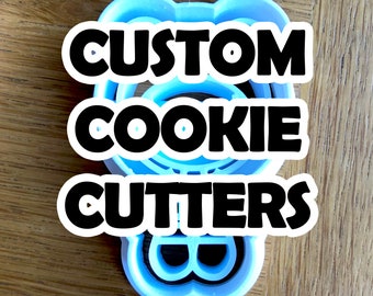 Custom Business Cookie Cutters We make it for you - Cookie Cutter - Cute Cutter - Biscuit - Fondant - Clay cutter - Logo - One of a kind