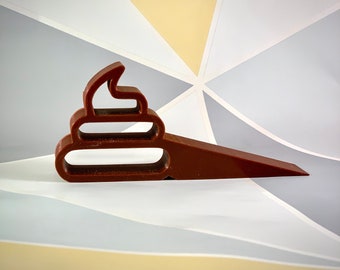 3D Printed Poo Emoji Doorstop: Humorous Home Decor