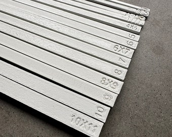 3D Gedruckte Buchbinde-Abstandhalter: 14-teiliges Kartonmaß