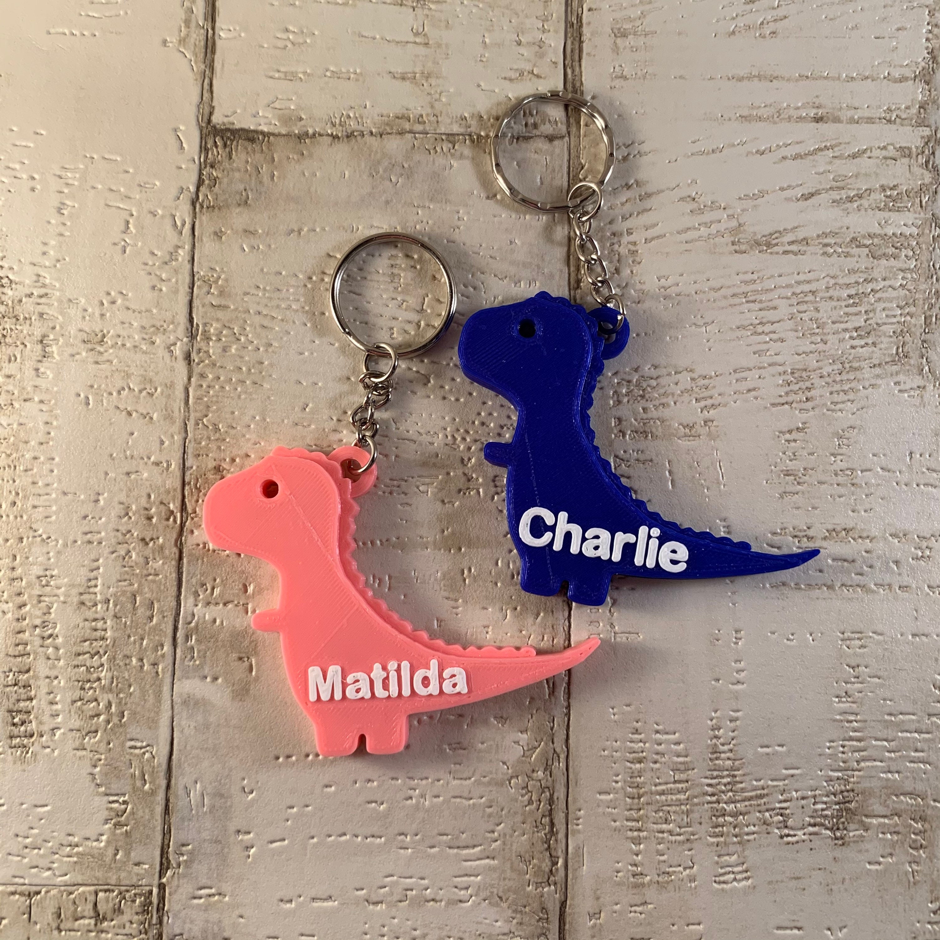 3d dinosaur world keychain