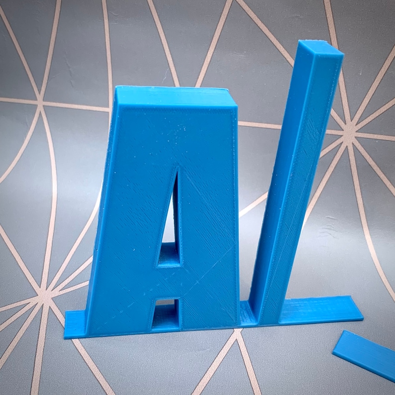 Alphabet A-Z Bookends 3D Printed Book Storage Study Office Children's Bedroom Book Tidy Teachers Gifts Classroom Teacher image 3