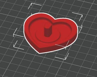 Single Heart Shaped Toothbrush Stand STL Files – Oral B Compatible Holder - (Digital Download)