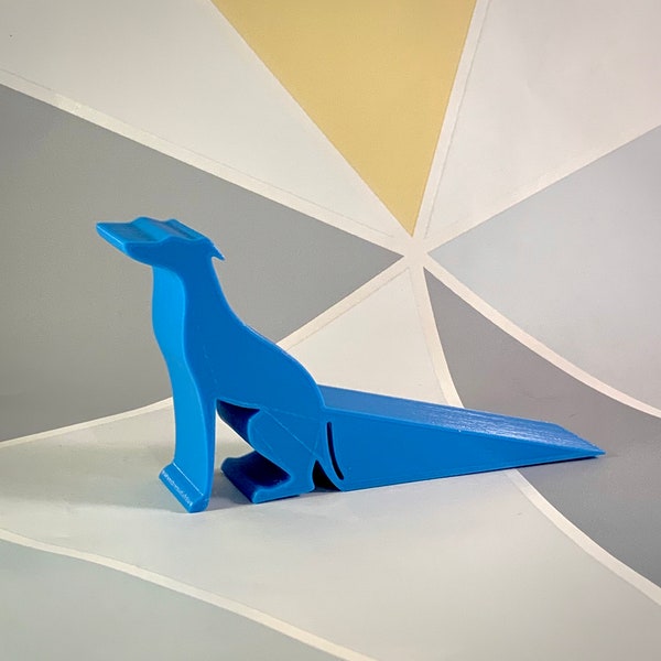 Greyhound Doorstop - 3D Printed - Home Decor - Sighthound - Door Stopper - Modern Decor - Gifts for Home - Dog Lover - Any Dog Available