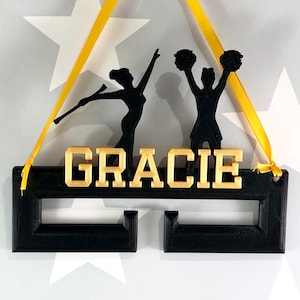 Majorette - Baton Twirling - Medal Hanger/Holder - Personalised - 3D Printed - Cheer - Trophy - Cheerleading - any Sport available