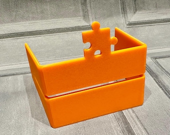 3Dプリントパズルボックス蓋ホルダー：デスクディスプレイスタンド