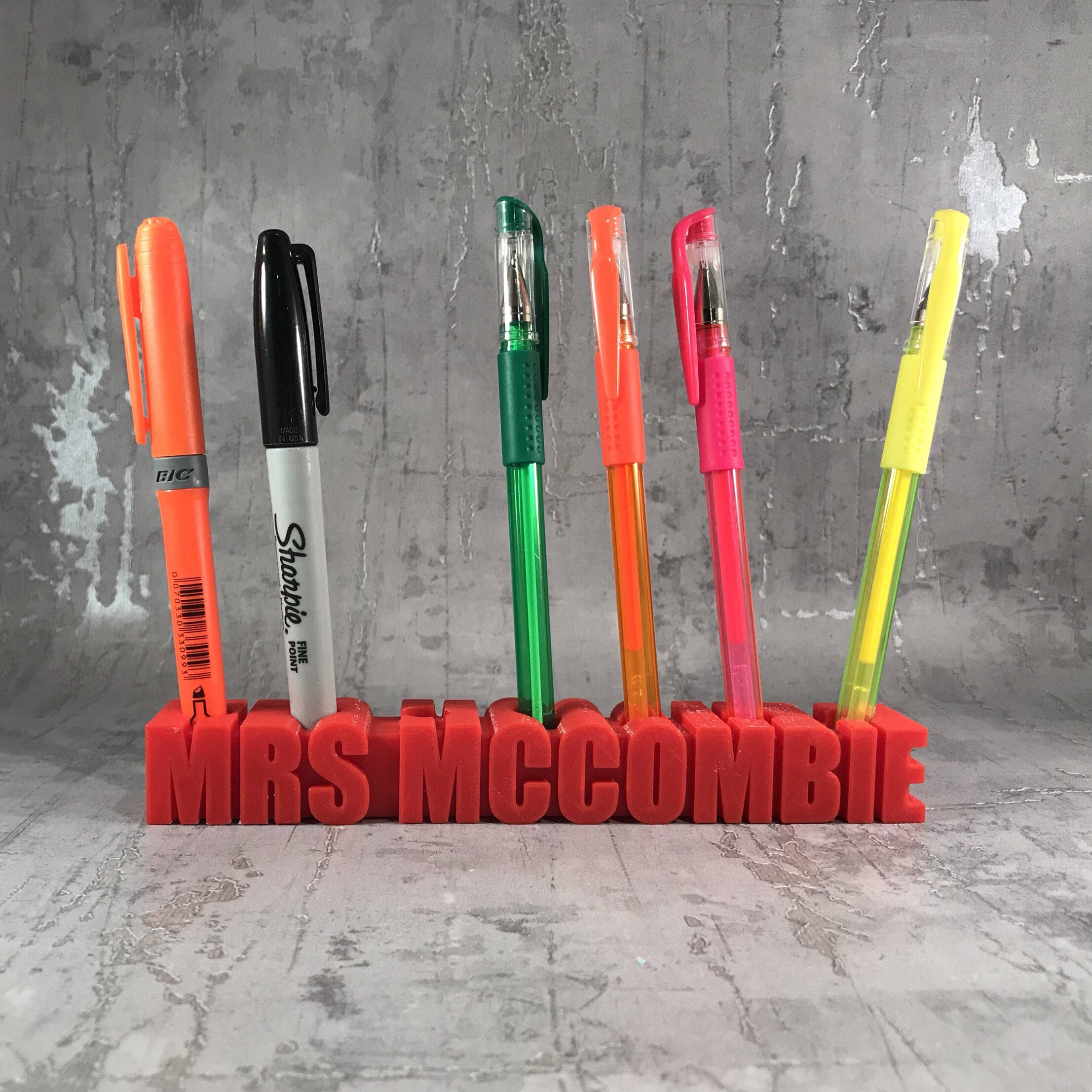 Personalised Pen Pot Teachers Gifts 3D Printed - Etsy