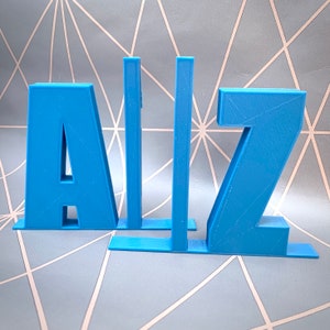 Alphabet A-Z Bookends 3D Printed Book Storage Study Office Children's Bedroom Book Tidy Teachers Gifts Classroom Teacher image 1