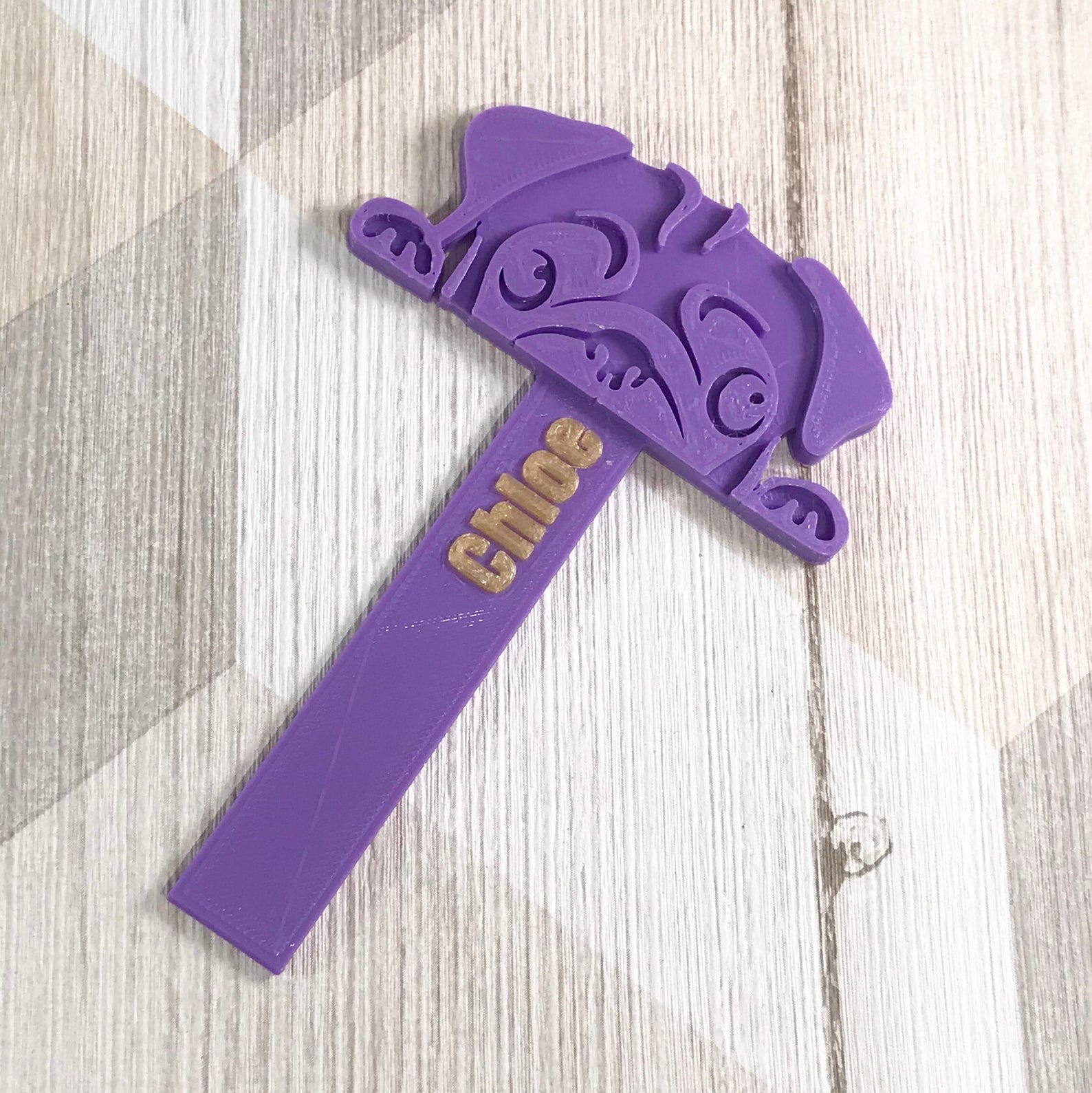 Bookmark Pug 3D Printed Personalised Book Lover Dog | Etsy