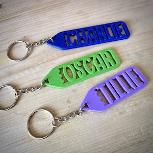 Porte-clés/porte-clés crayon crayon - impression 3D - personnalisé - personnalisé - charges de sac de fête - étiquettes nominatives - cartable-cadeau pour enseignants