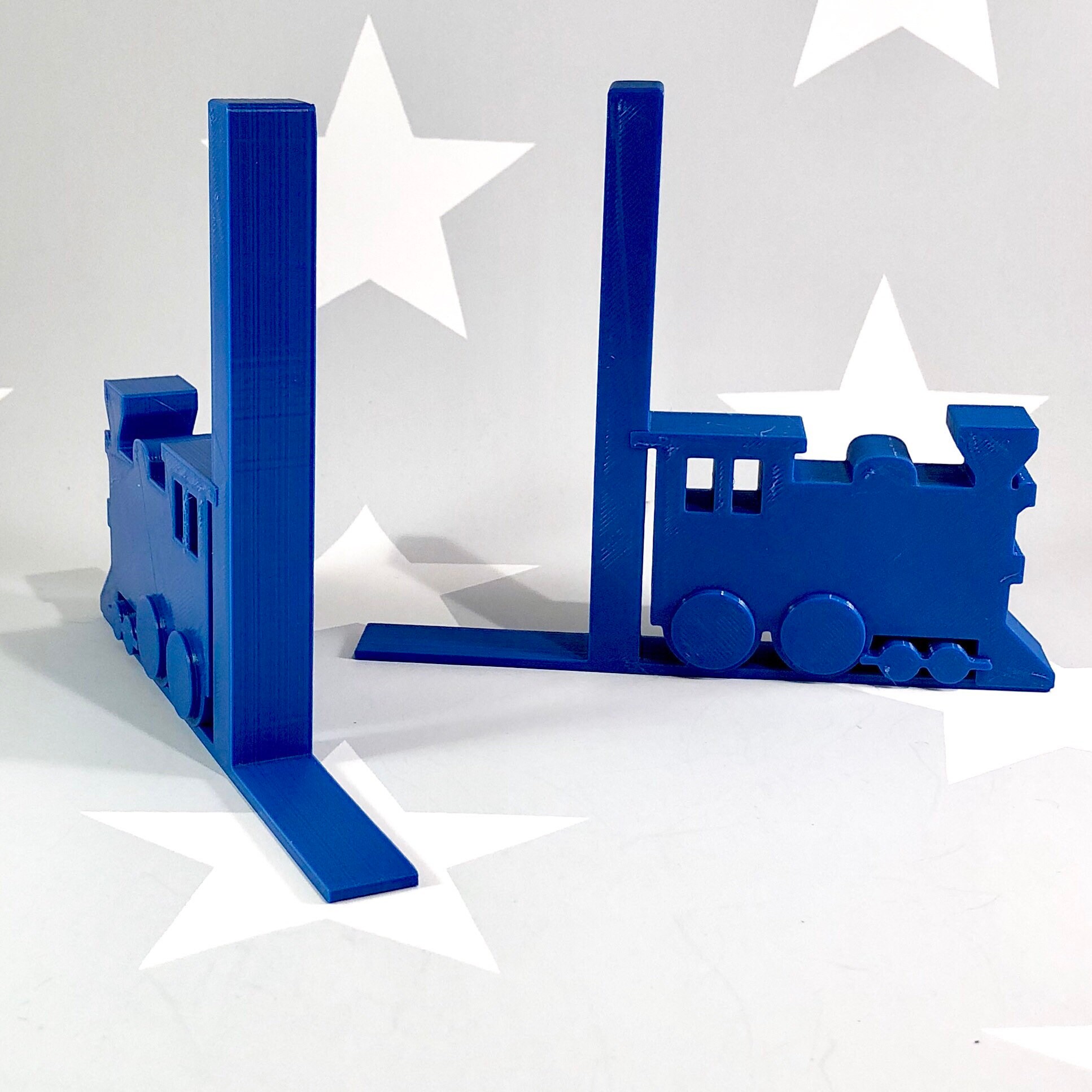 Train Bookends 3D Printed Steam Train Book Storage Etsy