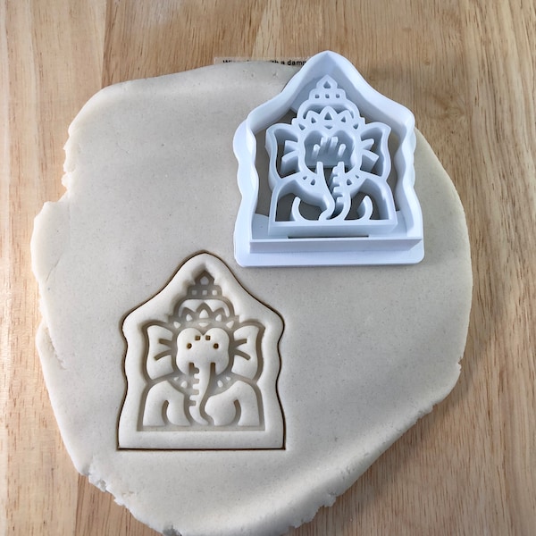 Ganesh Hindu Elephant - Cookie Cutter - Cute Cutter - Biscuit - Fondant - Clay cutter -   Dough - One of a kind