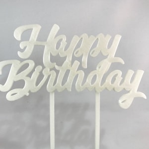 Alles Gute zum Geburtstag Kuchen Topper - Party-Dekorationen - Kuchen Dekorieren - wiederverwendbar - Geburtstagsfeiern - Party-Dekor