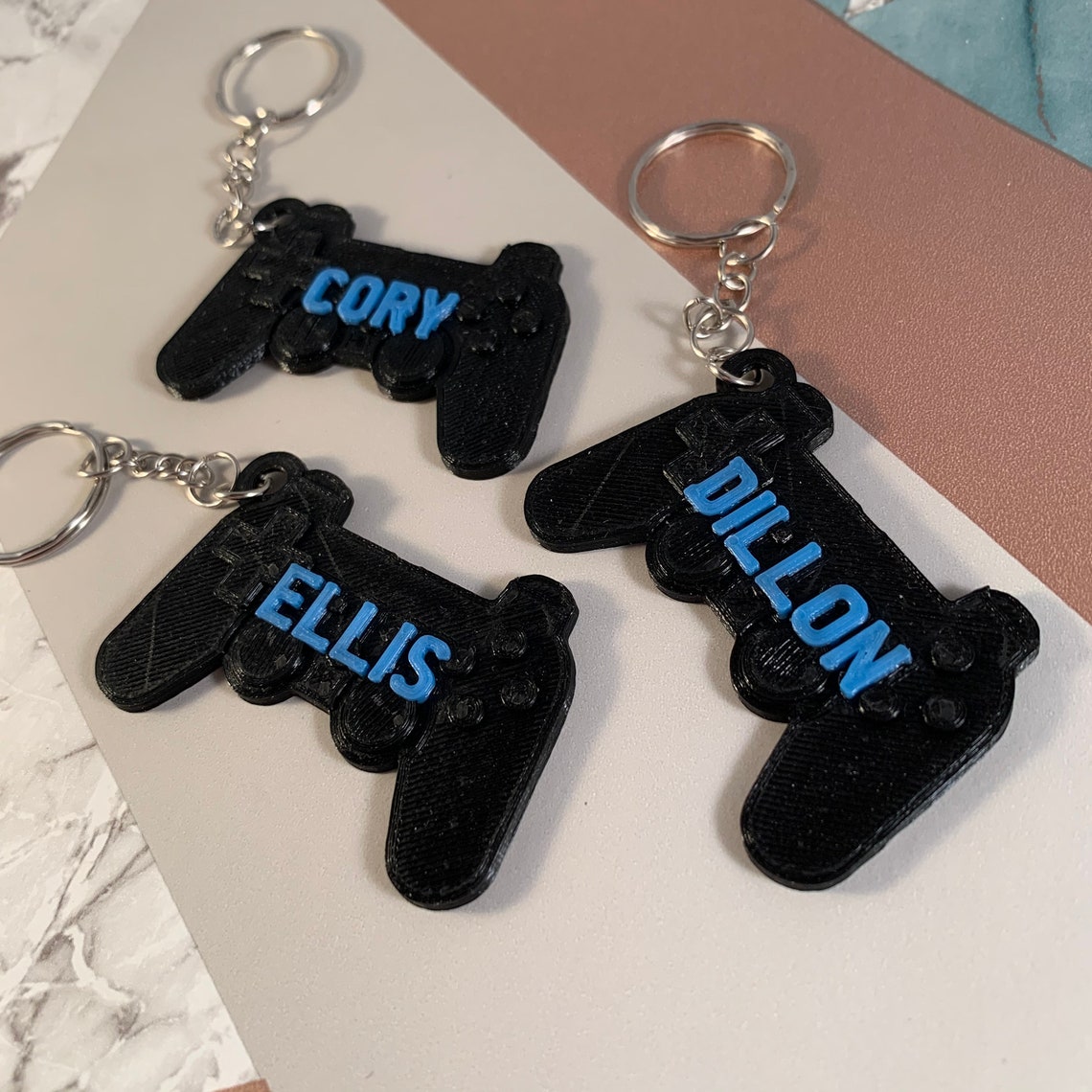 Game Controller Keychain/Keyring Video Gamer 3D Printed Etsy