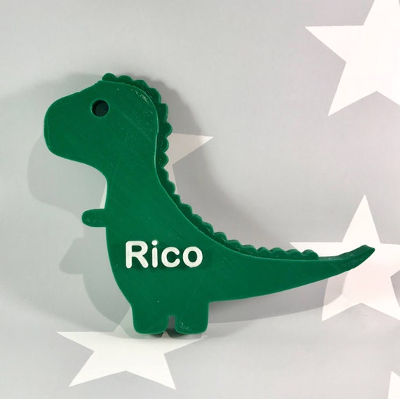 T-Rex puerta placa dinosaurio personalizado 3D impreso - Etsy México
