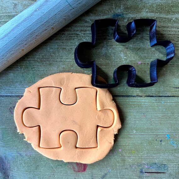 Tagliabiscotti a forma di puzzle: plastica PLA stampata in 3D - Italia