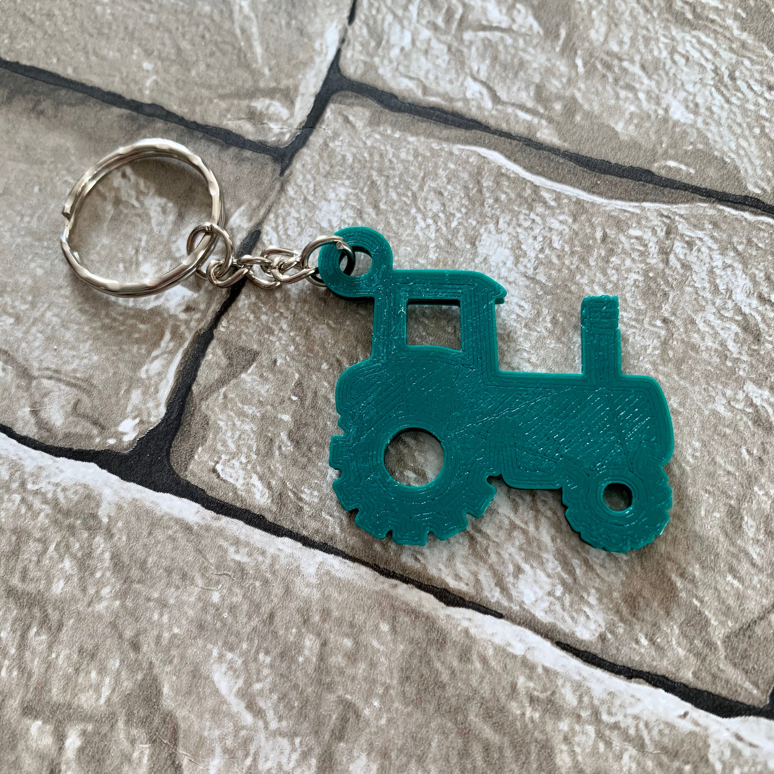 Tractor Keychain/keyring 3D Printed Personalised Etsy UK