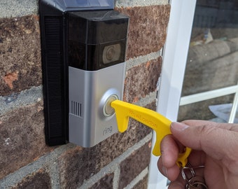 Germ Key Tool: 3D Printed PLA, Social Distancing Hook