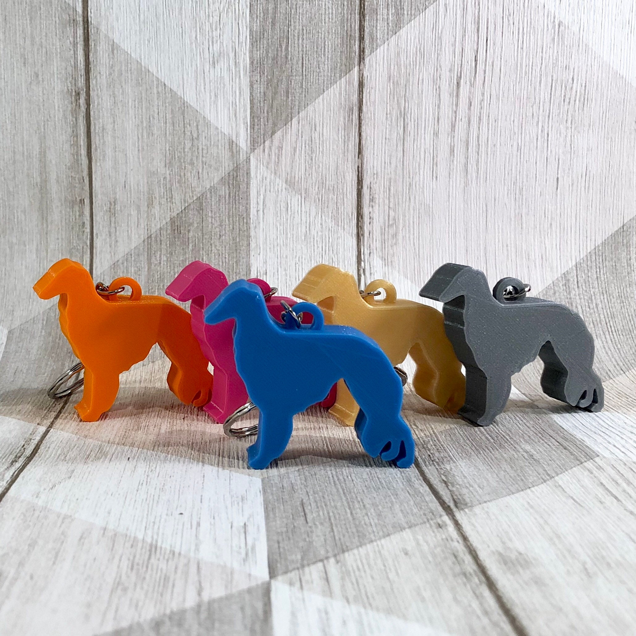 シルケン・ウィンドハウンドのキーホルダー：犬好きへのギフト - Etsy 日本