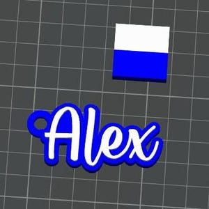 Personalised Name Keychain STL File - 3D Print Design (Digital Download) image 2