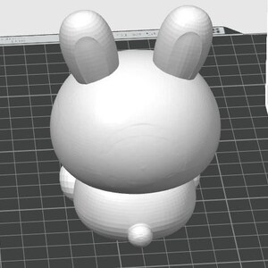 Archivo de impresión 3D de conejito Kawaii 3MF – Decoración de Pascua regordeta (DESCARGA DIGITAL) imagen 2