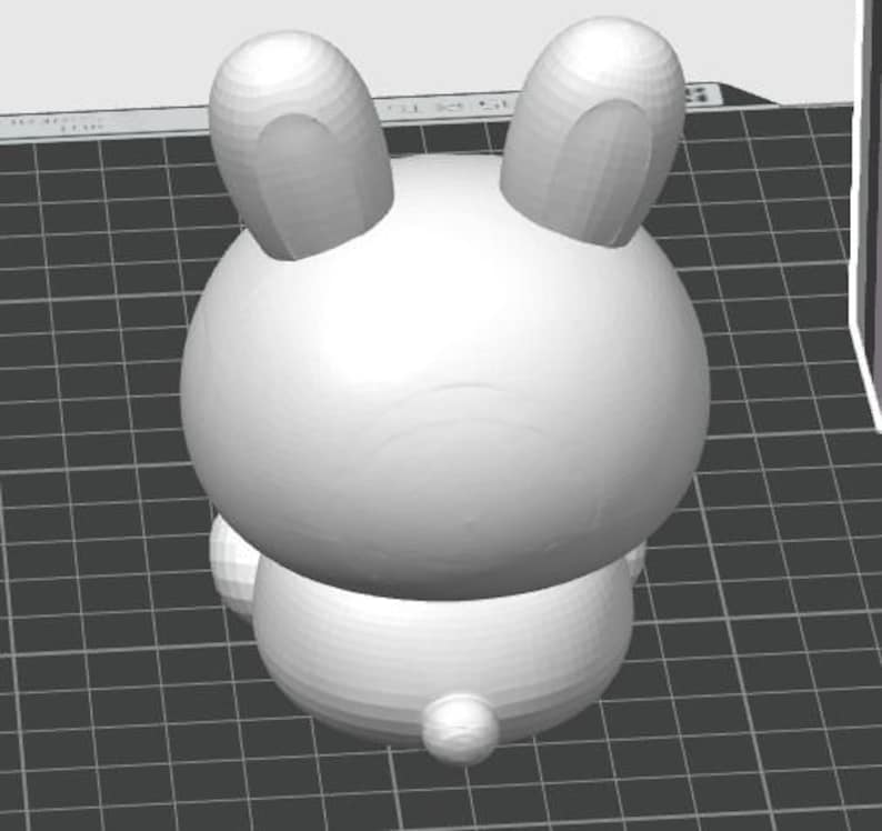 Archivo de impresión 3D de conejito Kawaii 3MF – Decoración de Pascua regordeta (DESCARGA DIGITAL) imagen 2