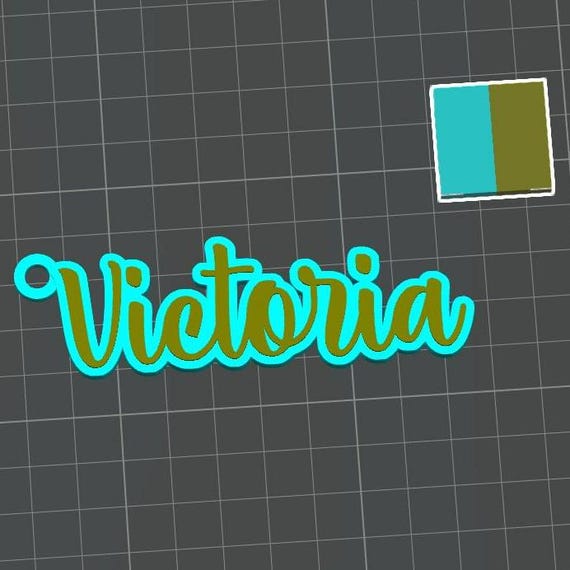 Personalised Name Keychain STL File - 3D Print Design (Digital Download)