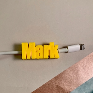 Personalised iPhone charging cable - 3D Printed - Mobile Phone Accessory - Geek -Technology - Lightening Cable - Stocking Filler-Small Gifts