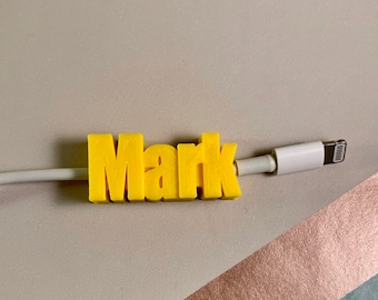 Personalised iPhone charging cable - 3D Printed - Mobile Phone Accessory - Geek -Technology - Lightening Cable - Stocking Filler-Small Gifts