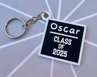 Llavero de pizarra personalizado para profesor: regalo impreso en 3D para recién egresados del colegio.