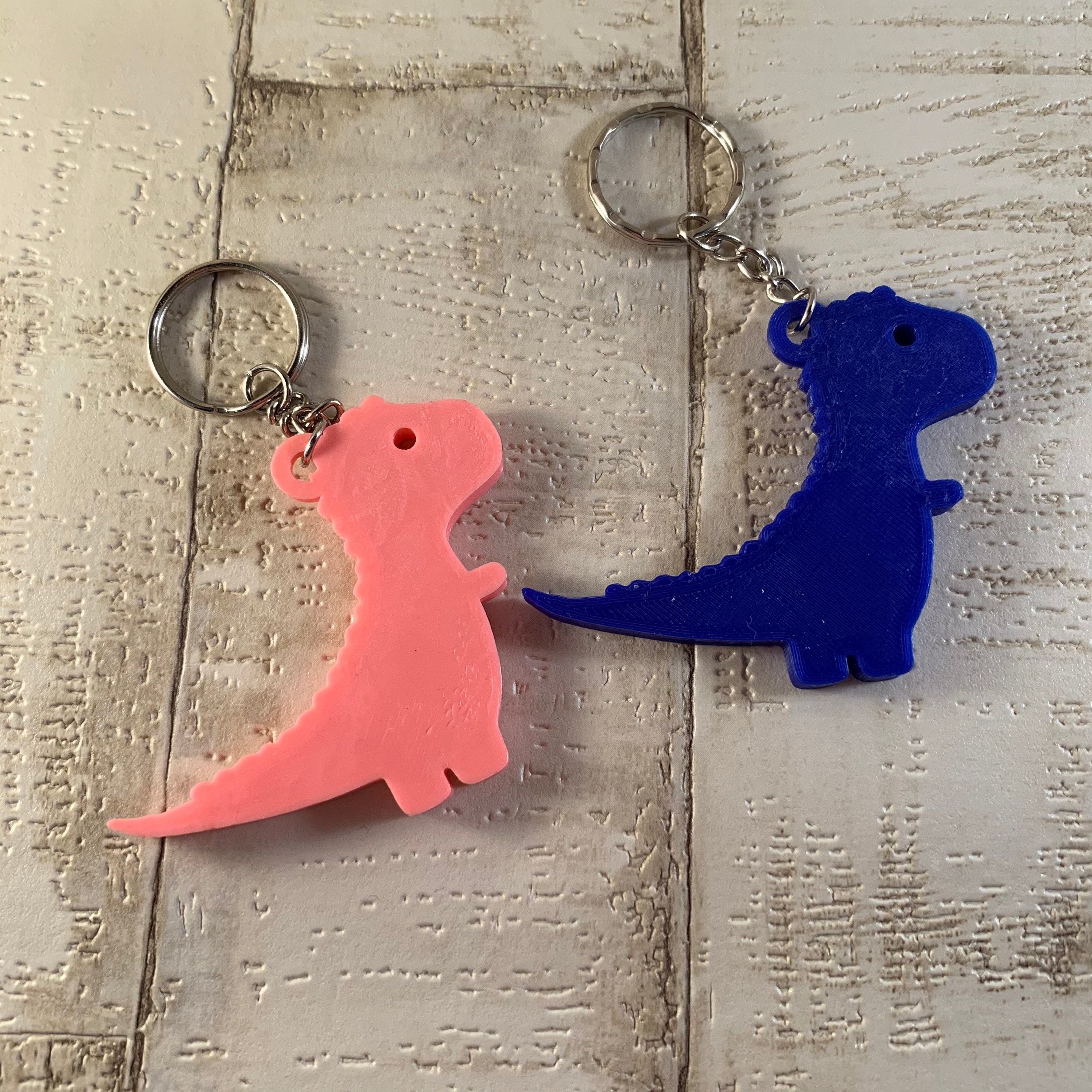 3d dinosaur world keychain