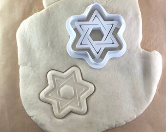 Star of David Cookie Cutter: Jewish Biscuit, Fondant, Clay