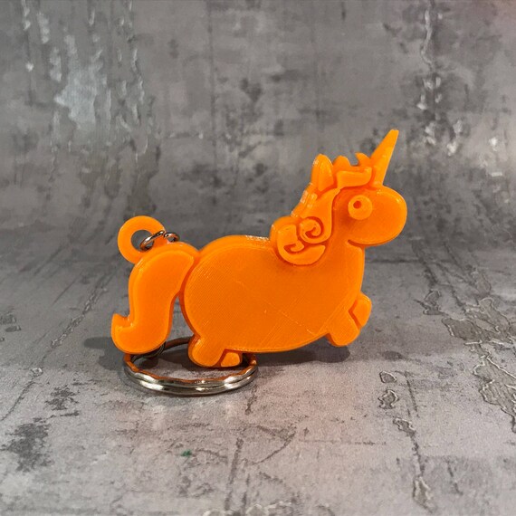 Porte-clés Licorne Personnalisable En Bois 3D Et Acrylique - Coffret Cadeau Gratuit, Fait Main