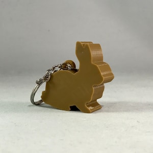 Porte-clés/porte-clés lapin - Imprimé 3D - Remplisseurs de sac de fête - Cartable - Anniversaire - Petits cadeaux - Cadeaux amusants
