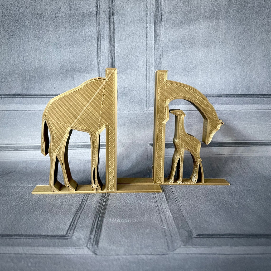 Giraffe Bookends 3D Printed Book Storage Children's Etsy Australia