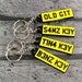Numberplate Keyring - Keychain - Personalised 3D Printed - Hire Car - Car Business - Fun Gift - Stocking Filler - Gifts for him 
