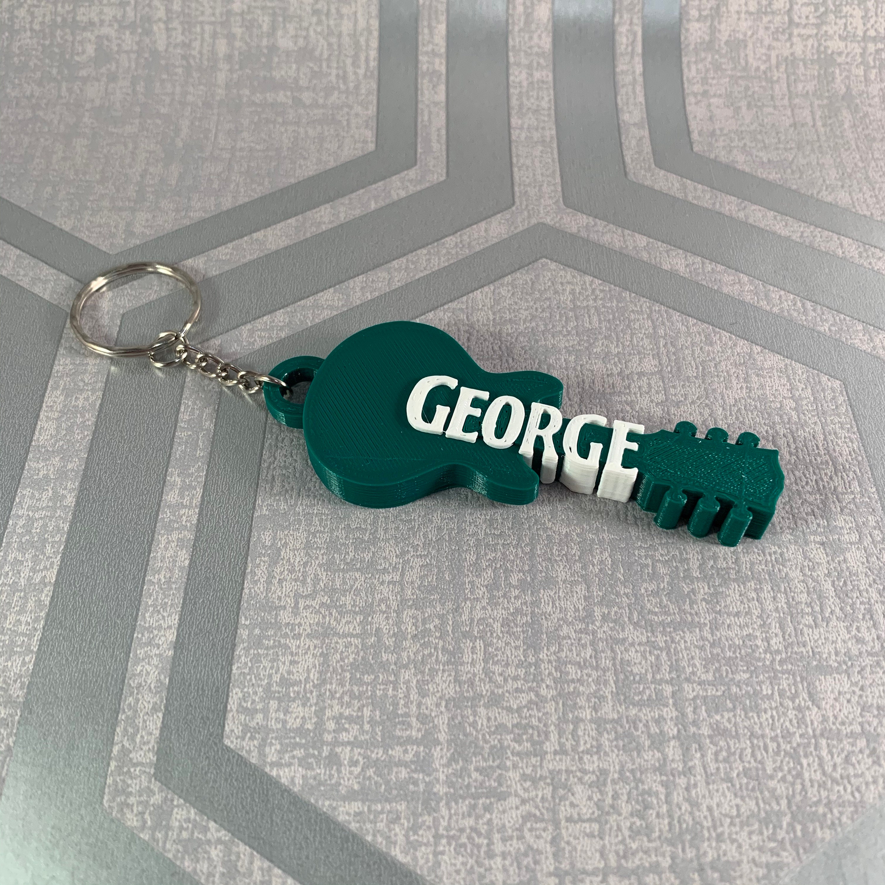 Guitar keychain shop with name editor
