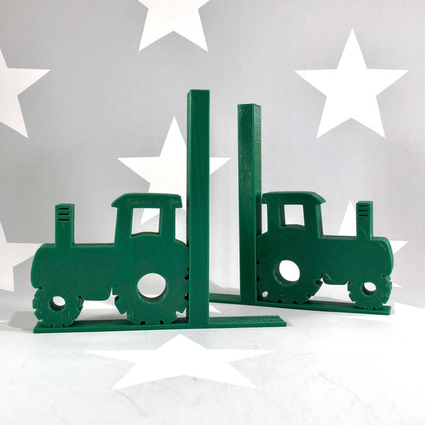 Tractor Bookends - 3D Printed - Farm - Farmyard - Book Storage - Children's Bedroom - Gifts for boys - Gifts for girls - Birthday Gifts