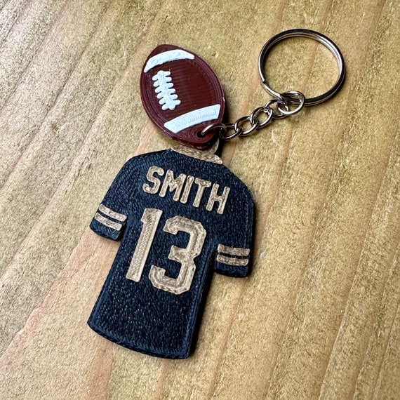 Porte-clés maillot de football américain Porte-clés Imprimé 3D