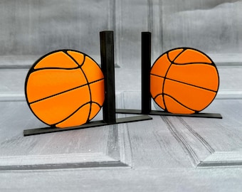 3D Printed Basketball Bookends: Sports Bedroom Decor