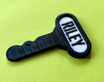 Little Tikes Car Replacement Key Personalised - 3D printed - Toy Car - Children - Kids - Name - Garden Toys - First 1st Birthday Gifts