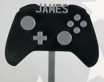 Video Game Controller - Gamer - Gaming - Birthday Cake Topper - Personalised - Cake Decorations - Party Supplies