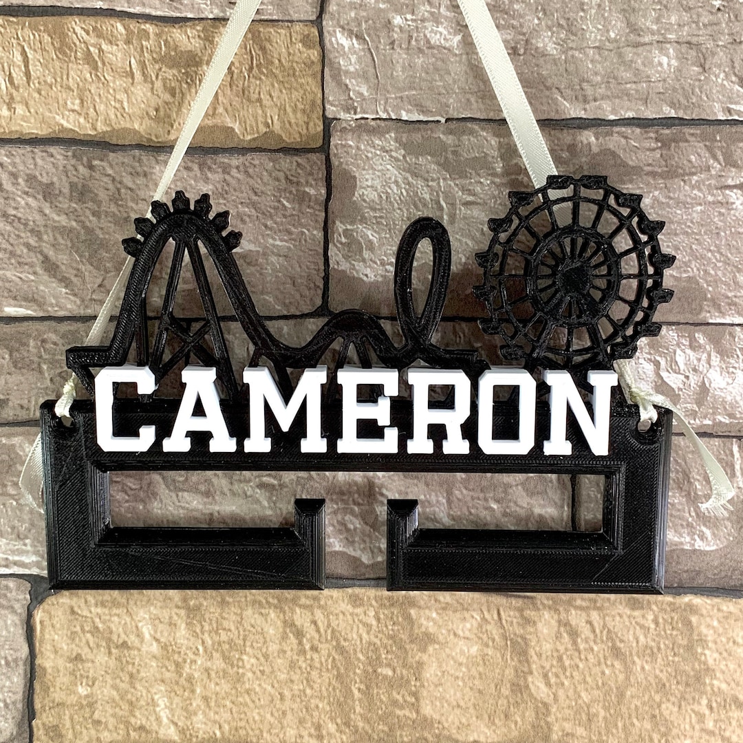 Theme Park Lanyard Display/hanger/holder - Personalised - 3D Printed ...