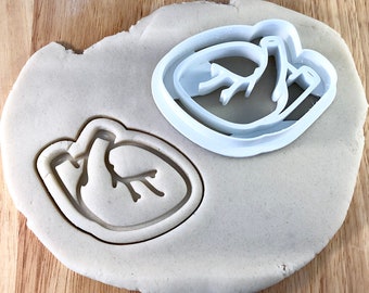 Anatomical Heart Cookie Cutter: 3D Printed PLA Plastic